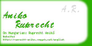 aniko ruprecht business card